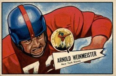 1952 Bowman Large #101 Arnold Weinmeister Front