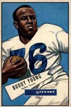 1952 Bowman Large #104 Buddy Young Front