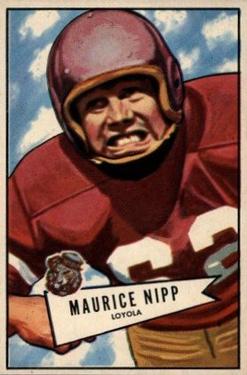 1952 Bowman Large #107 Maurice Nipp Front
