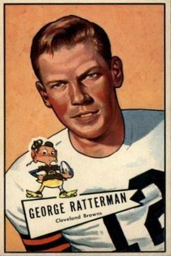 1952 Bowman Large #111 George Ratterman Front