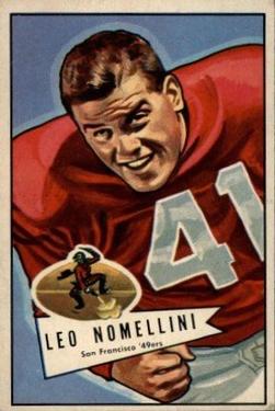 1952 Bowman Large #125 Leo Nomellini Front