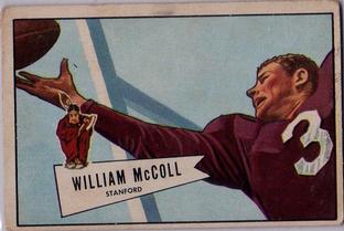 1952 Bowman Small #60 William McColl Front