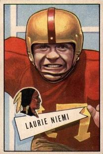 1952 Bowman Small #6 Laurie Niemi Front