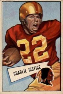 1952 Bowman Small #18 Charlie Justice Front
