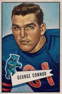 1952 Bowman Small #19 George Connor Front