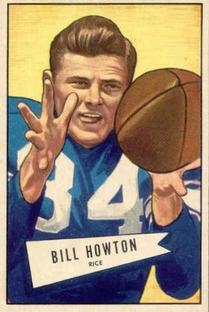1952 Bowman Small #21 Bill Howton Front
