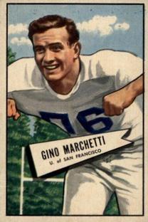 1952 Bowman Small #23 Gino Marchetti Front