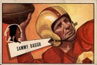 1952 Bowman Small #30 Sammy Baugh Front
