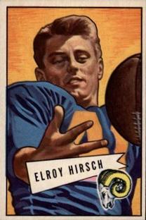 1952 Bowman Small #37 Elroy Hirsch Front