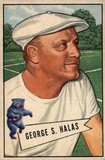 1952 Bowman Small #48 George S. Halas Front