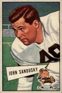 1952 Bowman Small #50 John Sandusky Front