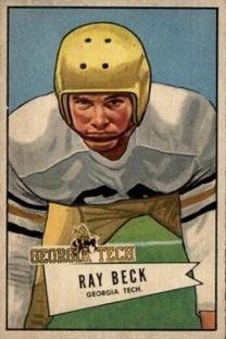 1952 Bowman Small #51 Ray Beck Front