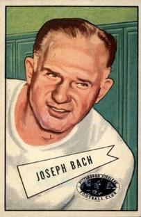 1952 Bowman Small #53 Joseph Bach Front