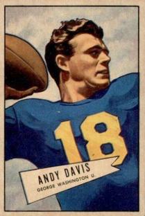 1952 Bowman Small #55 Andy Davis Front