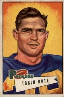 1952 Bowman Small #56 Tobin Rote Front