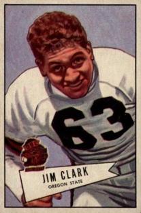 1952 Bowman Small #66 Jim Clark Front