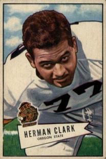 1952 Bowman Small #76 Herman Clark Front