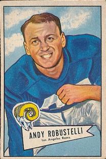 1952 Bowman Small #85 Andy Robustelli Front