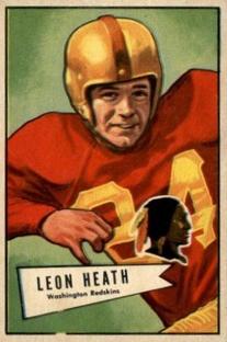 1952 Bowman Small #91 Leon Heath Front