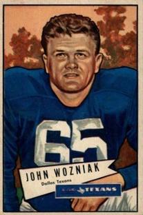 1952 Bowman Small #97 John Wozniak Front