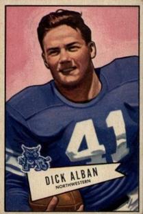 1952 Bowman Small #100 Dick Alban Front