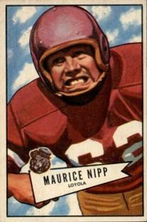 1952 Bowman Small #107 Maurice Nipp Front