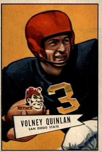 1952 Bowman Small #109 Volney Quinlan Front