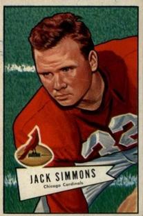 1952 Bowman Small #110 Jack Simmons Front