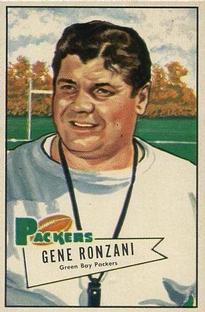 1952 Bowman Small #135 Gene Ronzani Front