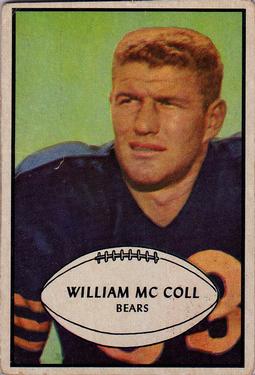 1953 Bowman #12 William McColl Front