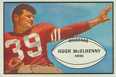 1953 Bowman #32 Hugh McElhenny Front