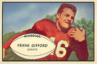 1953 Bowman #43 Frank Gifford Front