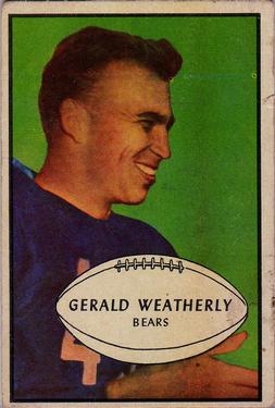 1953 Bowman #48 Gerald Weatherly Front