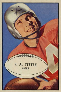 1953 Bowman #56 Y.A. Tittle Front