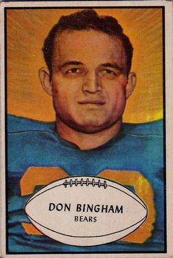 1953 Bowman #59 Don Bingham Front