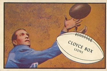 1953 Bowman #77 Cloyce Box Front