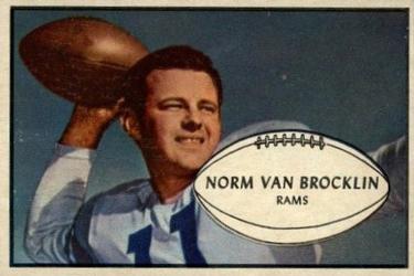 1953 Bowman #11 Norm Van Brocklin Front