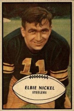 1953 Bowman #18 Elbert Nickel Front