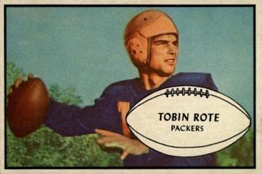 1953 Bowman #28 Tobin Rote Front