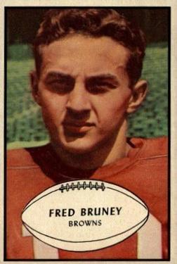 1953 Bowman #49 Fred Bruney Front