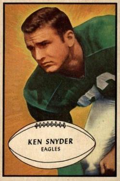 1953 Bowman #55 Ken Snyder Front