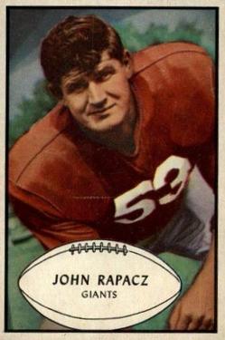 1953 Bowman #57 John Rapacz Front