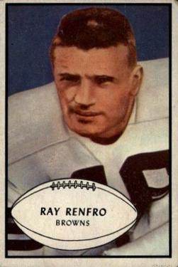 1953 Bowman #62 Ray Renfro Front