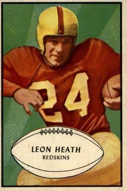 1953 Bowman #63 Leon Heath Front