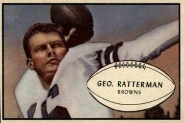 1953 Bowman #85 George Ratterman Front