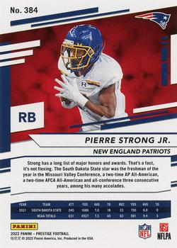 2022 Panini Prestige #384 Pierre Strong Jr. Back