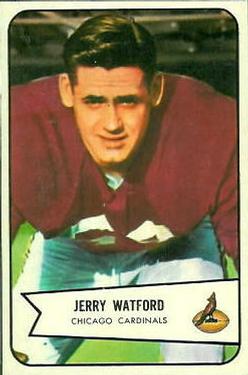 1954 Bowman #107 Jerry Watford Front