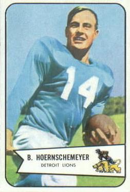 1954 Bowman #124 Bob Hoernschemeyer Front
