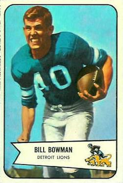 1954 Bowman #17 Bill Bowman Front