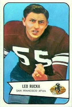 1954 Bowman #18 Leo Rucka Front